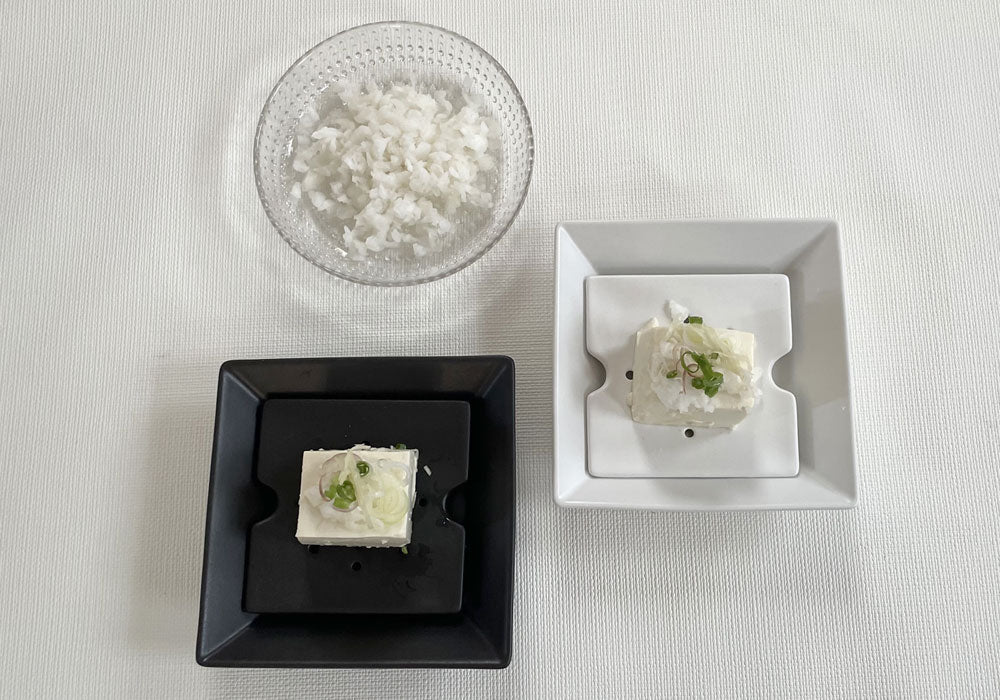 水切りできる 冷奴の鉢 かもしか道具店 萬古焼 FOUR SEASONS FOR YOU