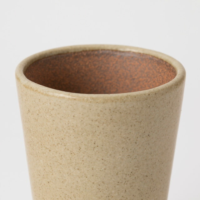 かもしか道具店 陶のビアカップ 300ml クリーミーな泡に