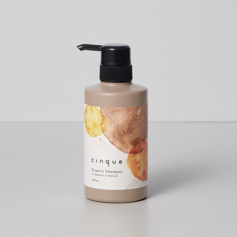 cinque オーガニックシャンプー トリートメント ボトル300ml ノンシリコン