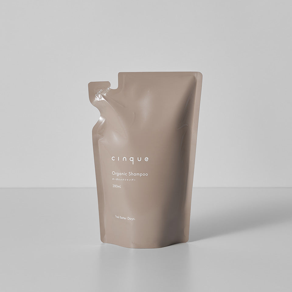 cinque オーガニックシャンプー トリートメント 詰め替え用 280ml ノンシリコン