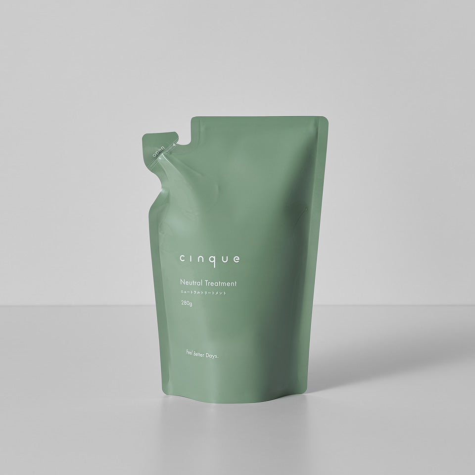 cinque オーガニックシャンプー トリートメント 詰め替え用 280ml ノンシリコン
