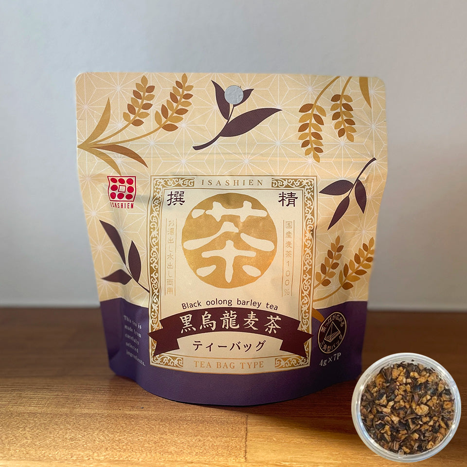自家焙煎麦茶ブレンドティー ノンカフェイン 丸茶 いさし園