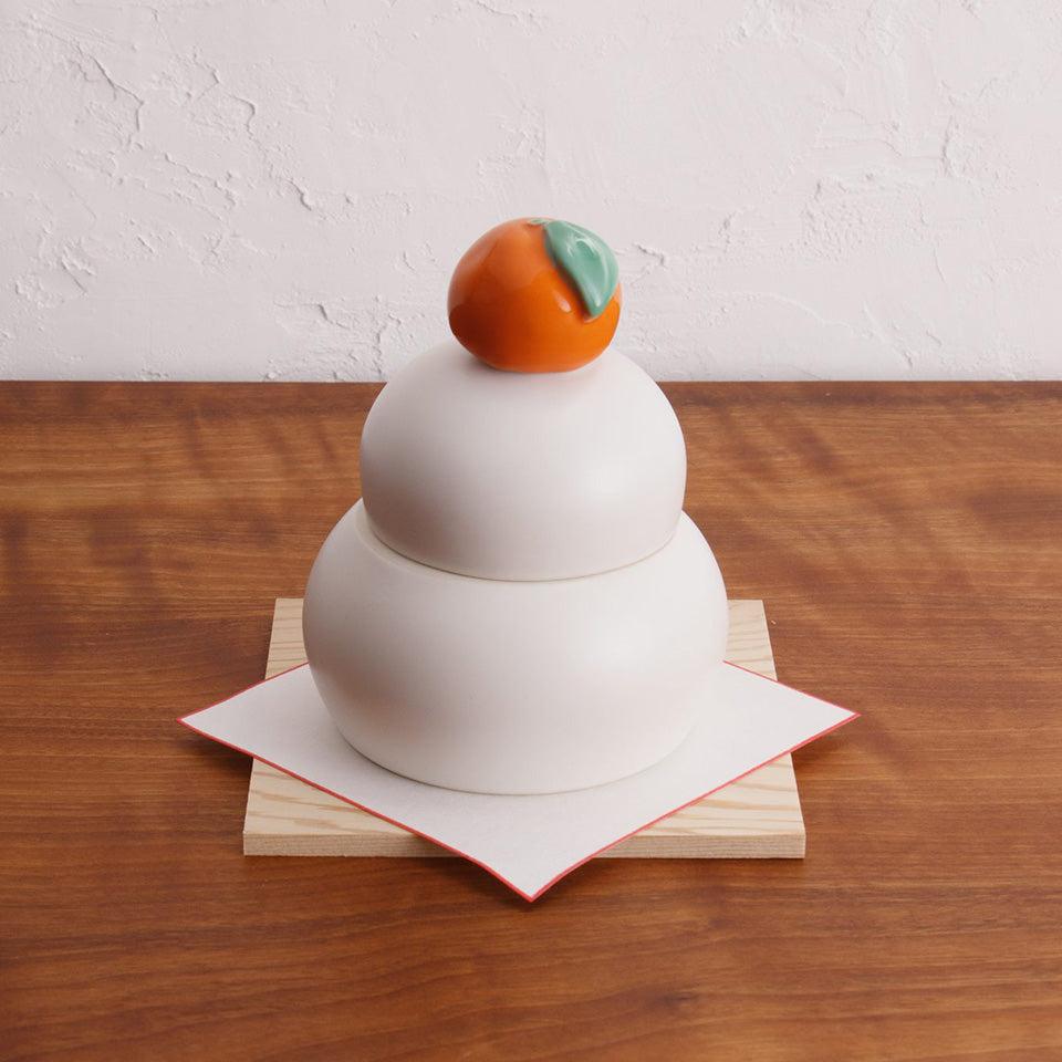 かもしか道具店 陶器の鏡餅 小物入れ お正月 お飾り かわいい 便利