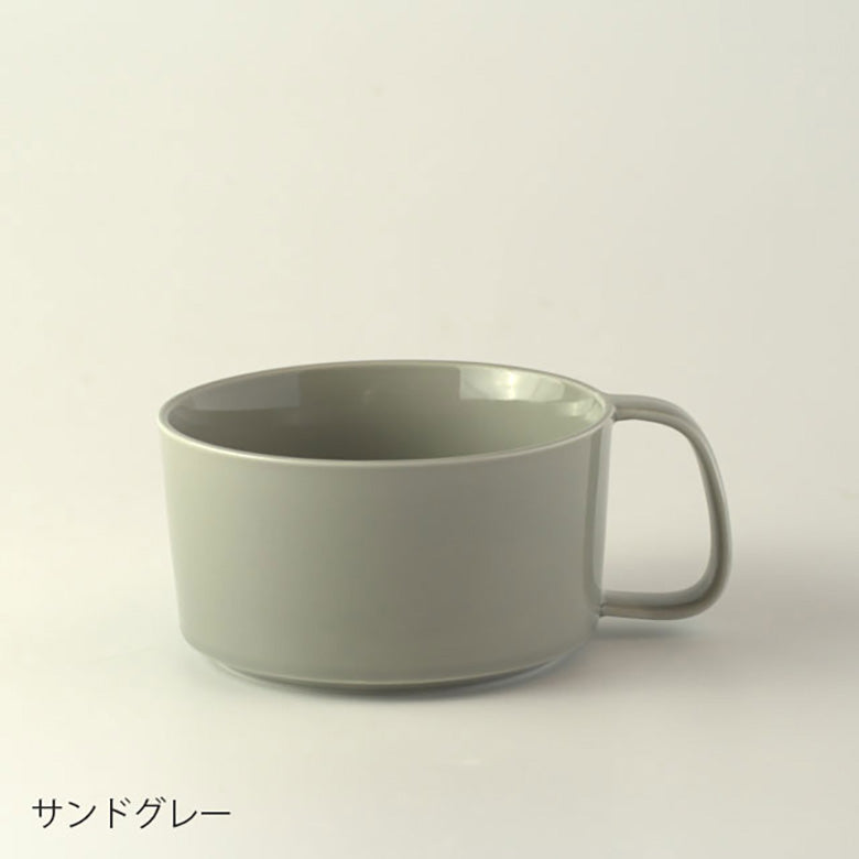 心踊るカラフルな大きめサイズのスープカップ マグ KONARE 晋山窯ヤマツ 食洗機対応