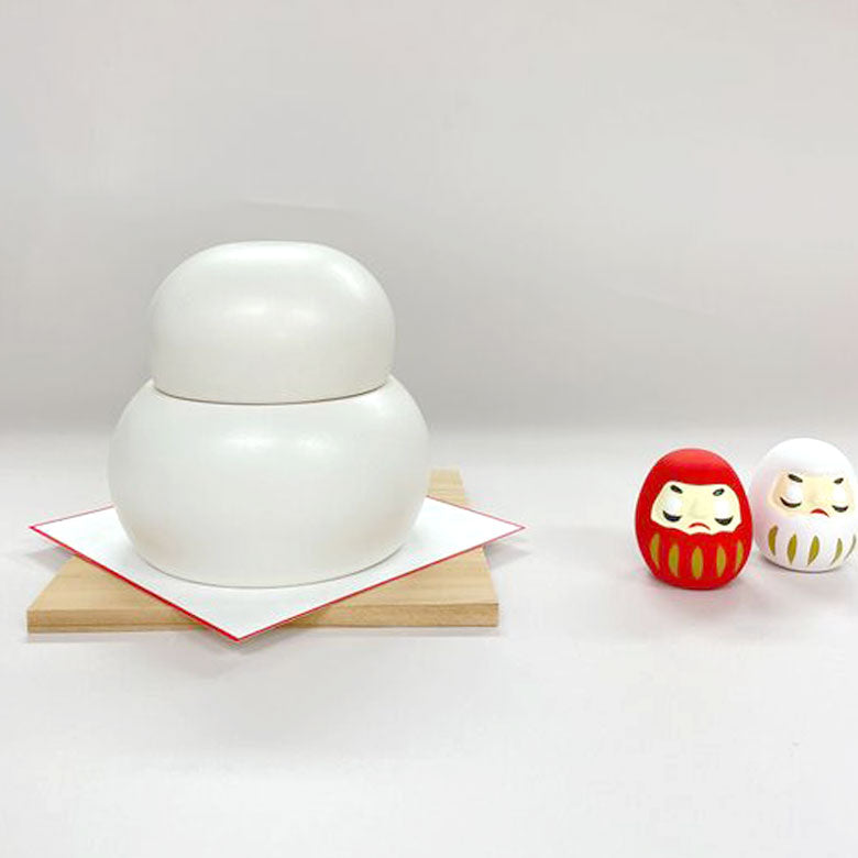 かもしか道具店 陶器の鏡餅 小物入れ
