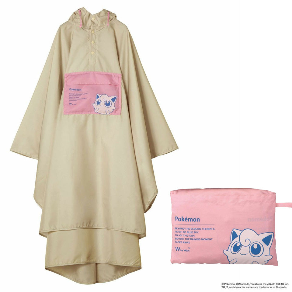 Wpc. レインポンチョ ポケモン ピカチュウ メタモン カビゴン プリン