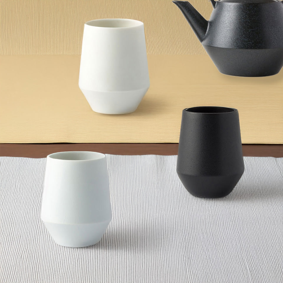 湯呑み コップ Frustum 晋山窯ヤマツ おしゃれ シンプル 茶器 美濃焼
