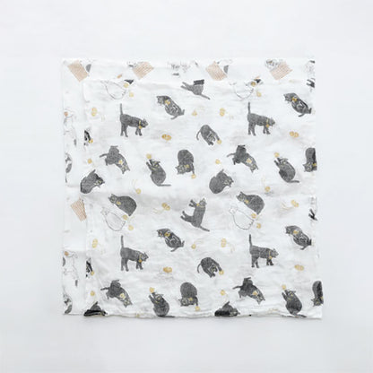 はにゃふきん 大判サイズ 猫柄キッチンクロス 中川政七商店