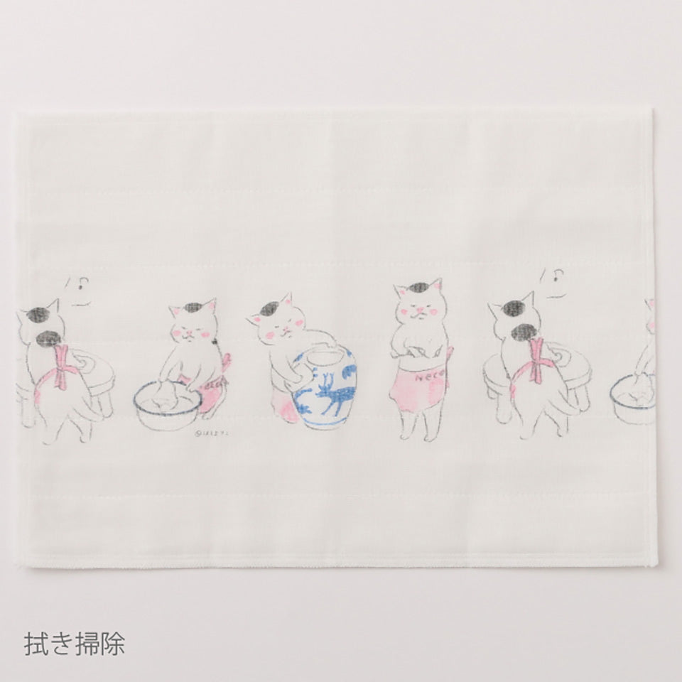猫村さんのふきん 中川政七商店 蚊帳生地