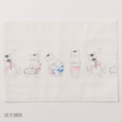猫村さんのふきん 中川政七商店 蚊帳生地