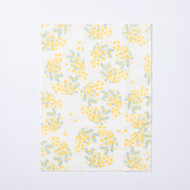 中川政七商店 かや織ふきん 季節の花色 ミモザ 春