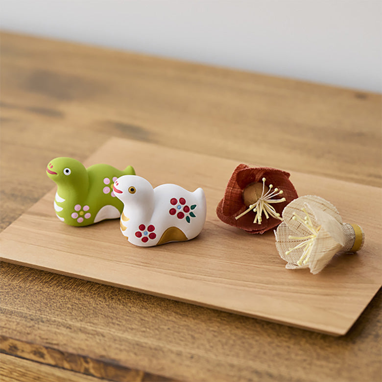 中川政七商店 招福干支みくじ 巳 緑 2025 陶製 縁起物 金運 置物