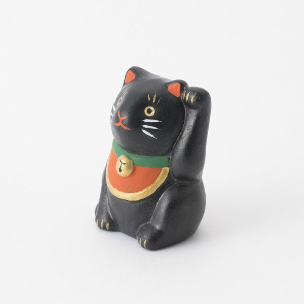 中川政七商店 黒猫 福招き猫 みくじ 陶製 置物 FOUR SEASONS FOR YOU
