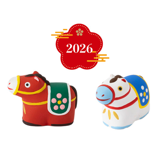 2026 干支飾り 午（うま） 陶製みくじ 中川政七商店
