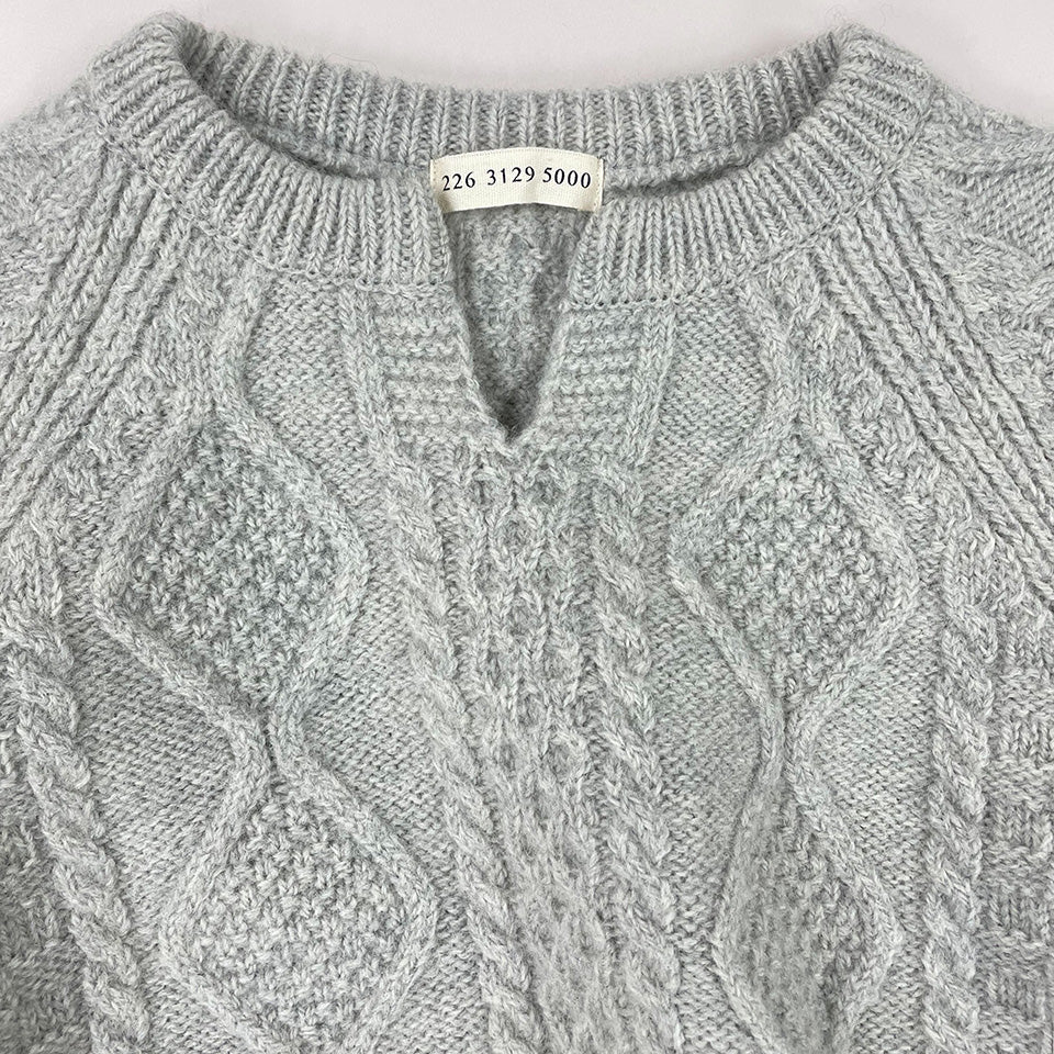 五泉ニット ウール ローゲージ セーター アラン柄 サイフク