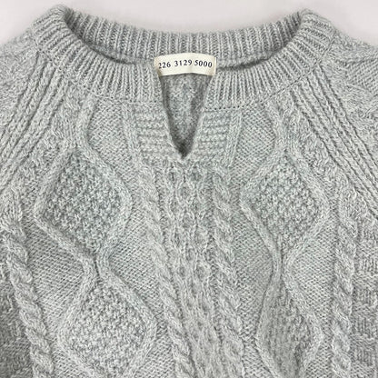 五泉ニット ウール ローゲージ セーター アラン柄 サイフク