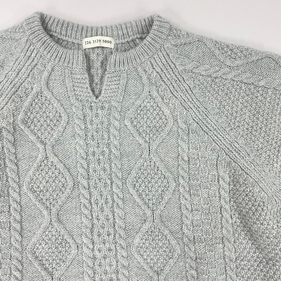 五泉ニット ウール ローゲージ セーター アラン柄 サイフク