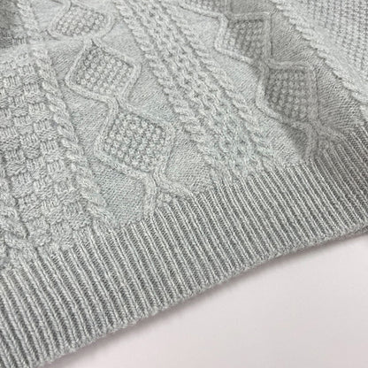 五泉ニット ウール ローゲージ セーター アラン柄 サイフク