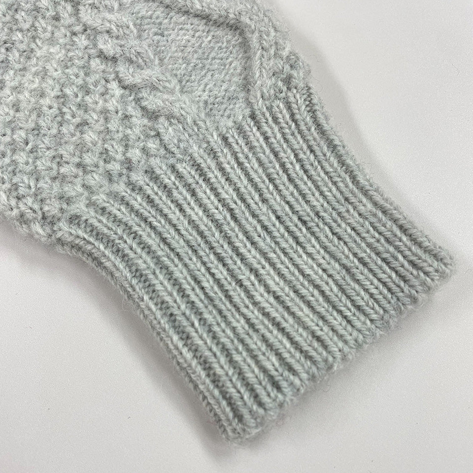 五泉ニット ウール ローゲージ セーター アラン柄 サイフク