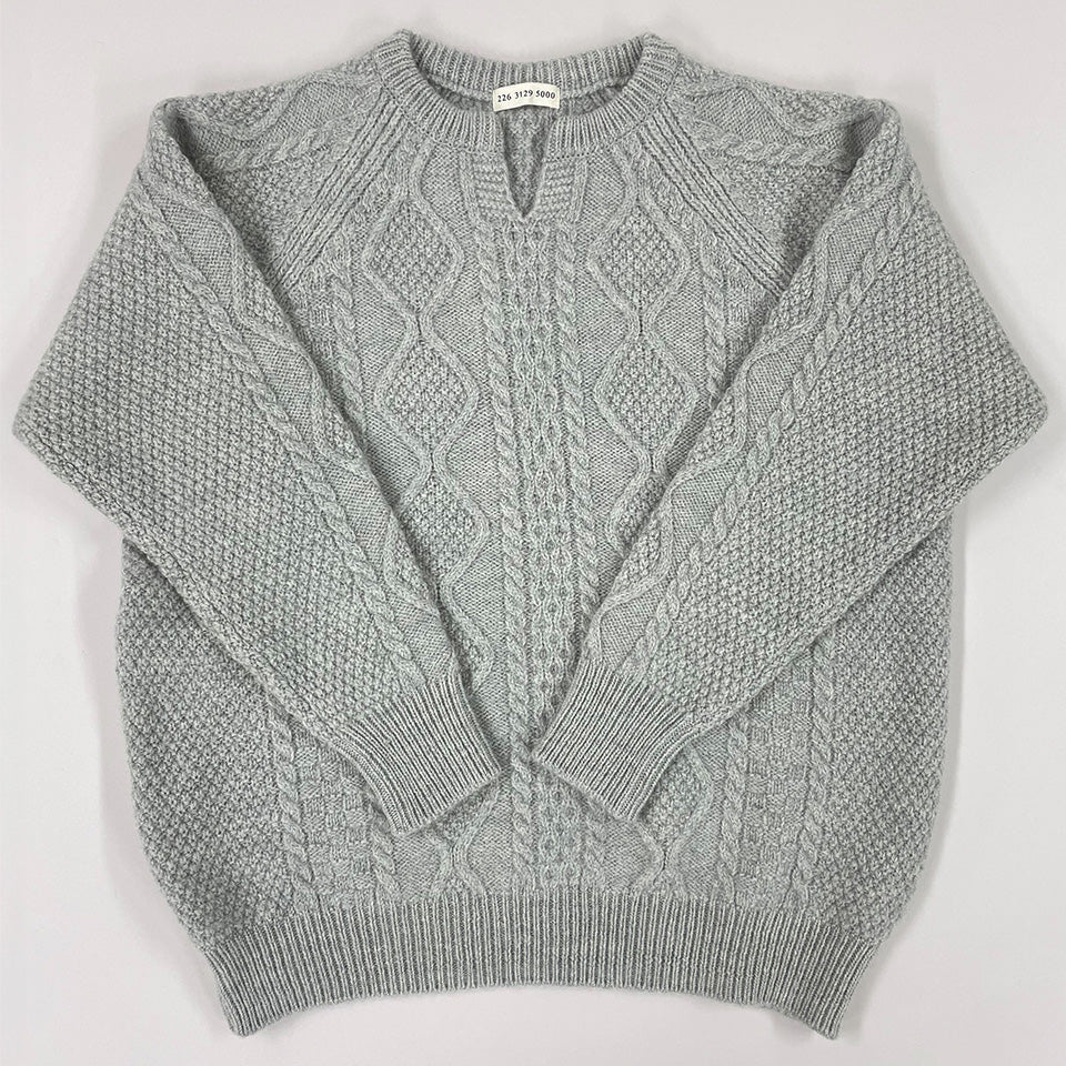 五泉ニット ウール ローゲージ セーター アラン柄 サイフク