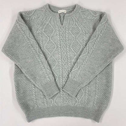 五泉ニット ウール ローゲージ セーター アラン柄 サイフク