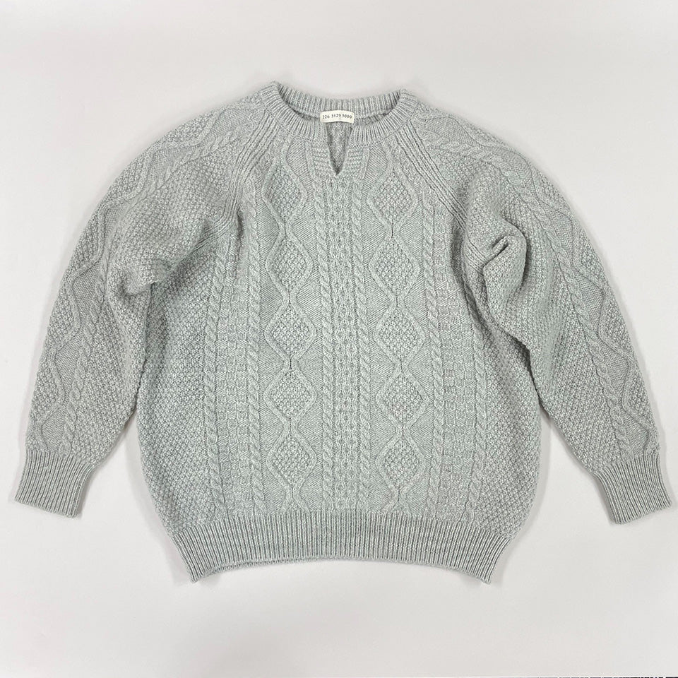 五泉ニット ウール ローゲージ セーター アラン柄 サイフク