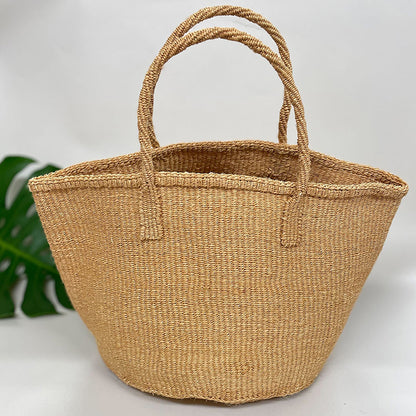 サイザルバッグ 9インチ ケニア産のカゴバッグ
