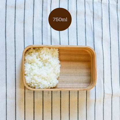 桐だんす屋さんの曲げわっぱ弁当箱 750ml
