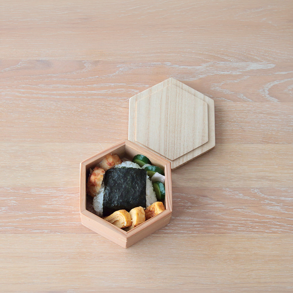 桐だんす屋さんのおひつ弁当箱 二段 てのひらおひつ