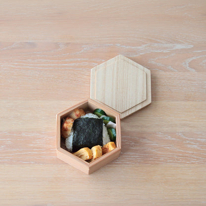桐だんす屋さんのおひつ弁当箱 二段 てのひらおひつ