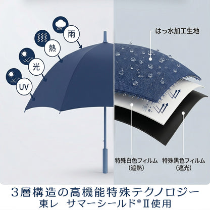 最強遮熱 日傘 折りたたみ傘 東レ サマーシールド 55cm