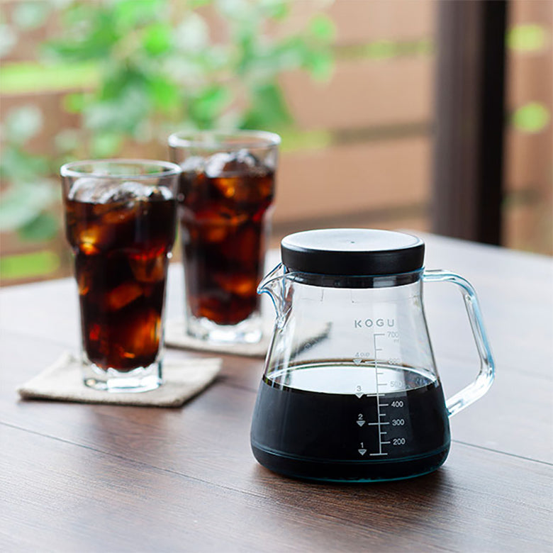 水出しコーヒー用 ポット フィルター付きサーバー 割れにくい 電子