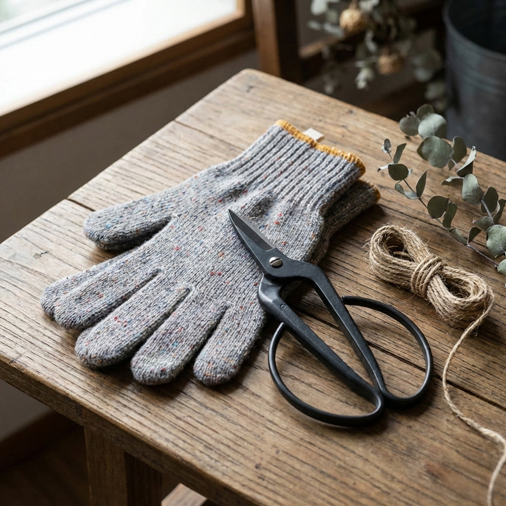 ガーデニング好きな方へ 花バサミ＆三河軍手セット