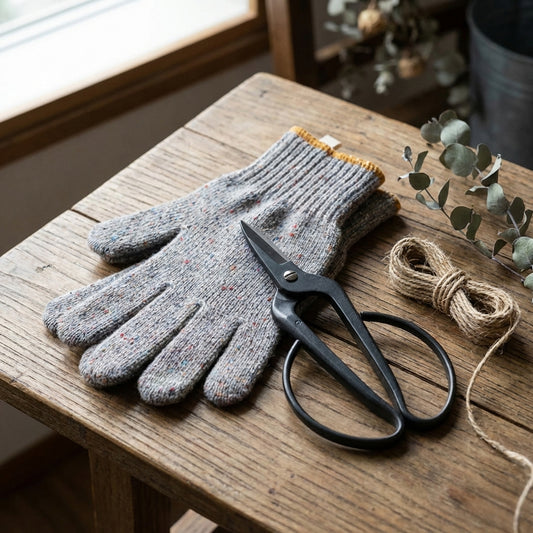 ガーデニング好きな方へ 花バサミ＆三河軍手セット