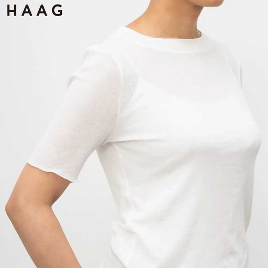 敏感肌に優しい コットン シアーTシャツ レディース