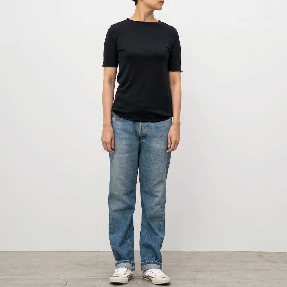 敏感肌に優しい コットン シアーTシャツ レディース