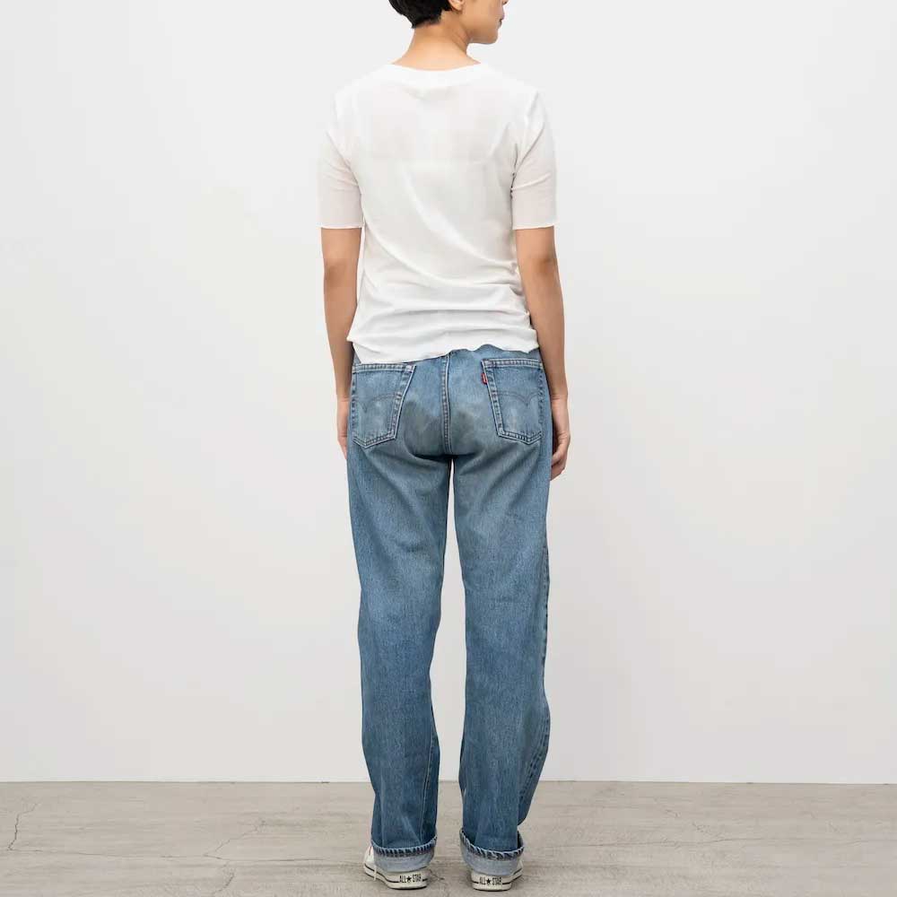 敏感肌に優しい コットン シアーTシャツ レディース