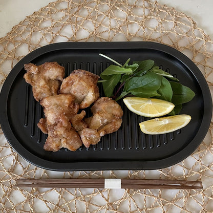 かもしか道具店 からあげのプレート そのまま食卓へ 揚げ物 皿 磁器 電子レンジ オーブン 食洗機使用可能