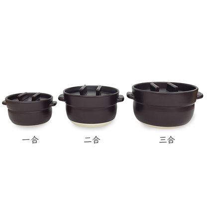 ごはんの鍋 別注カラー「茶」 かもしか道具店 炊き上がったご飯をそのまま食卓へ 電子レンジ可