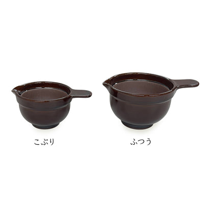 なっとうバチ 別注カラー「茶」 納豆のための小鉢 かもしか道具店
