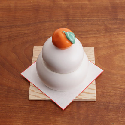 かもしか道具店 陶器の鏡餅 小物入れ