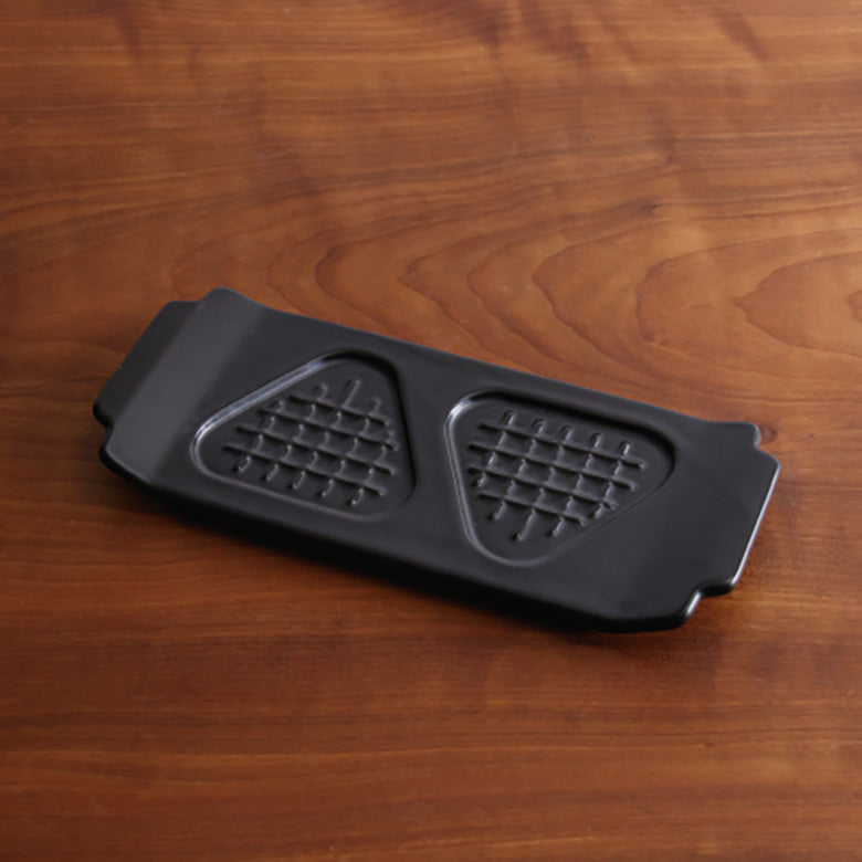 かもしか道具店 焼きおにぎりのプレート 皿 耐熱陶器 オーブン トースター対応