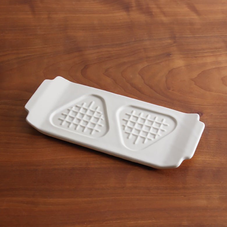 かもしか道具店 焼きおにぎりのプレート 皿 耐熱陶器 オーブン トースター対応