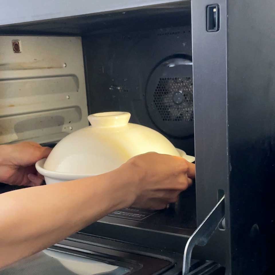 かもしか道具店 蒸しの土鍋 電子レンジOK