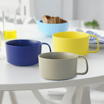 心踊るカラフルな大きめサイズのスープカップ マグ KONARE 晋山窯ヤマツ 食洗機対応