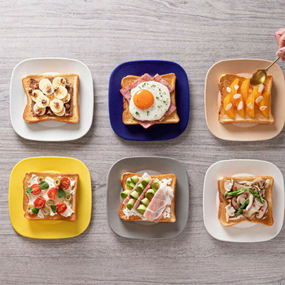 心踊るカラフルなトーストのプレート 皿 KONARE 晋山窯ヤマツ 食洗機対応