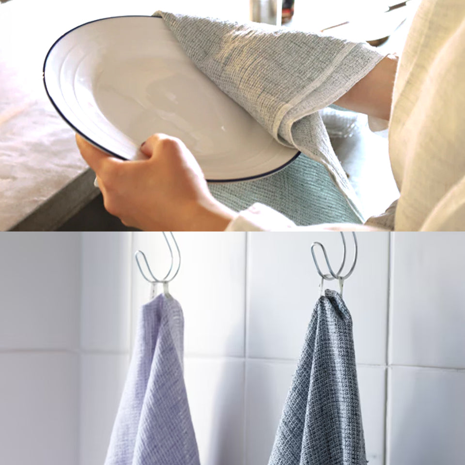 リネン＆コットン フェイスタオル MOKU LINEN