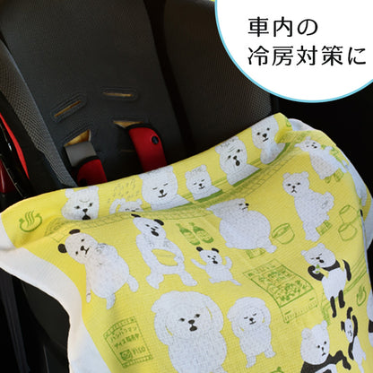 パンダ銭湯 薄手バスタオル 大きな手拭い