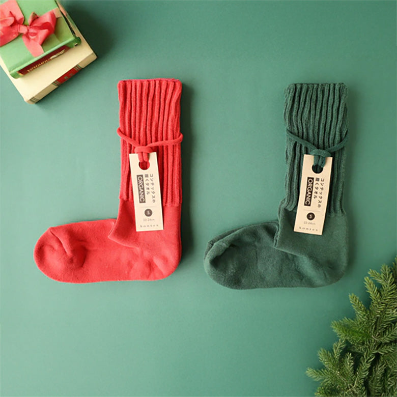 靴下＆今治タオルハンカチ ギフトセット オーガニックコットン 履く