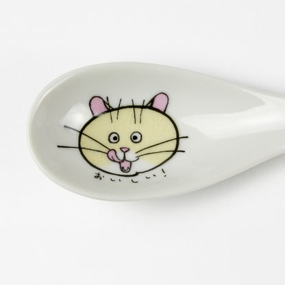 ネコジェラシーレンゲ スプーン 猫柄 ねこ 九谷焼 KUTANI SEAL クタニシール